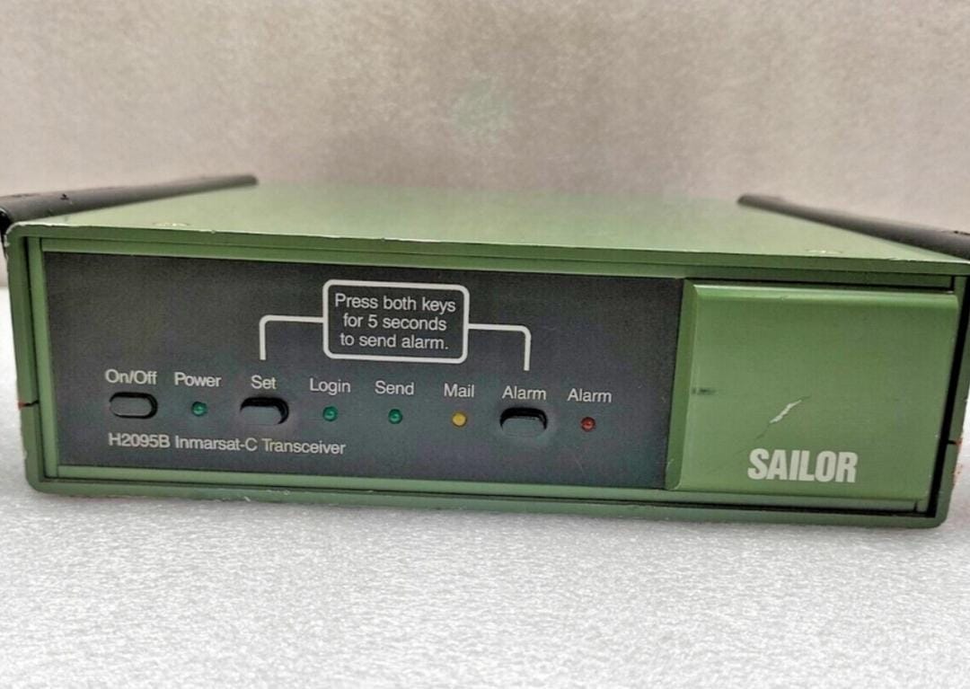 Sailor Inmarsat-C transceiver control panel