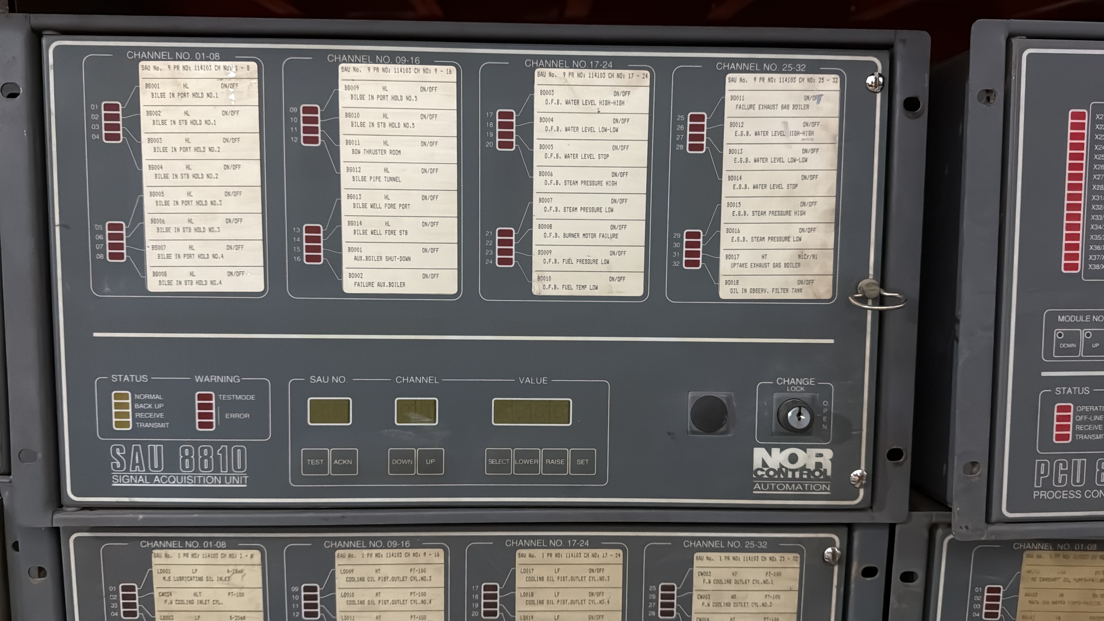 Industrial signal acquisition control panel