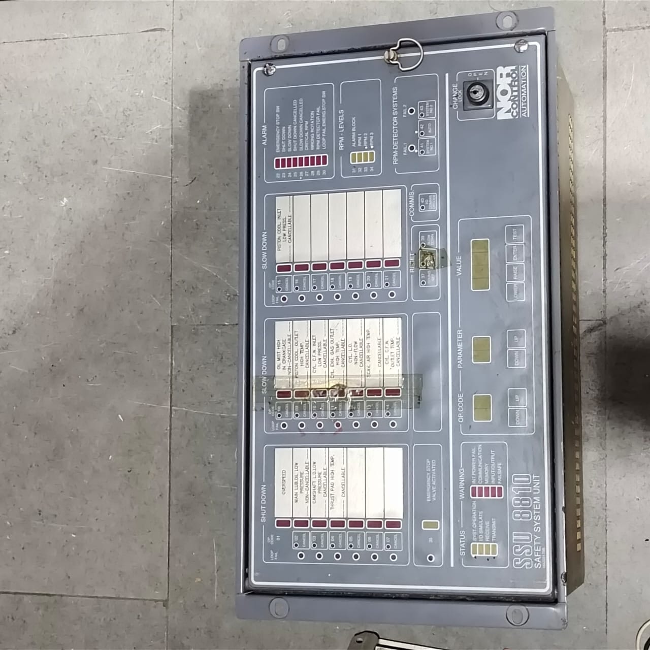 Industrial safety system control panel