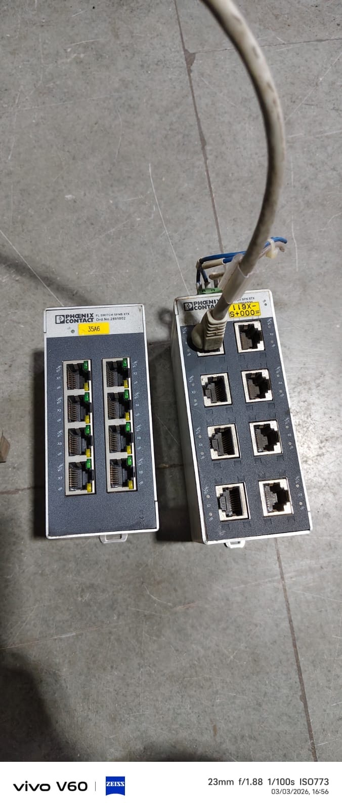 Phoenix Contact Ethernet terminal blocks with cables