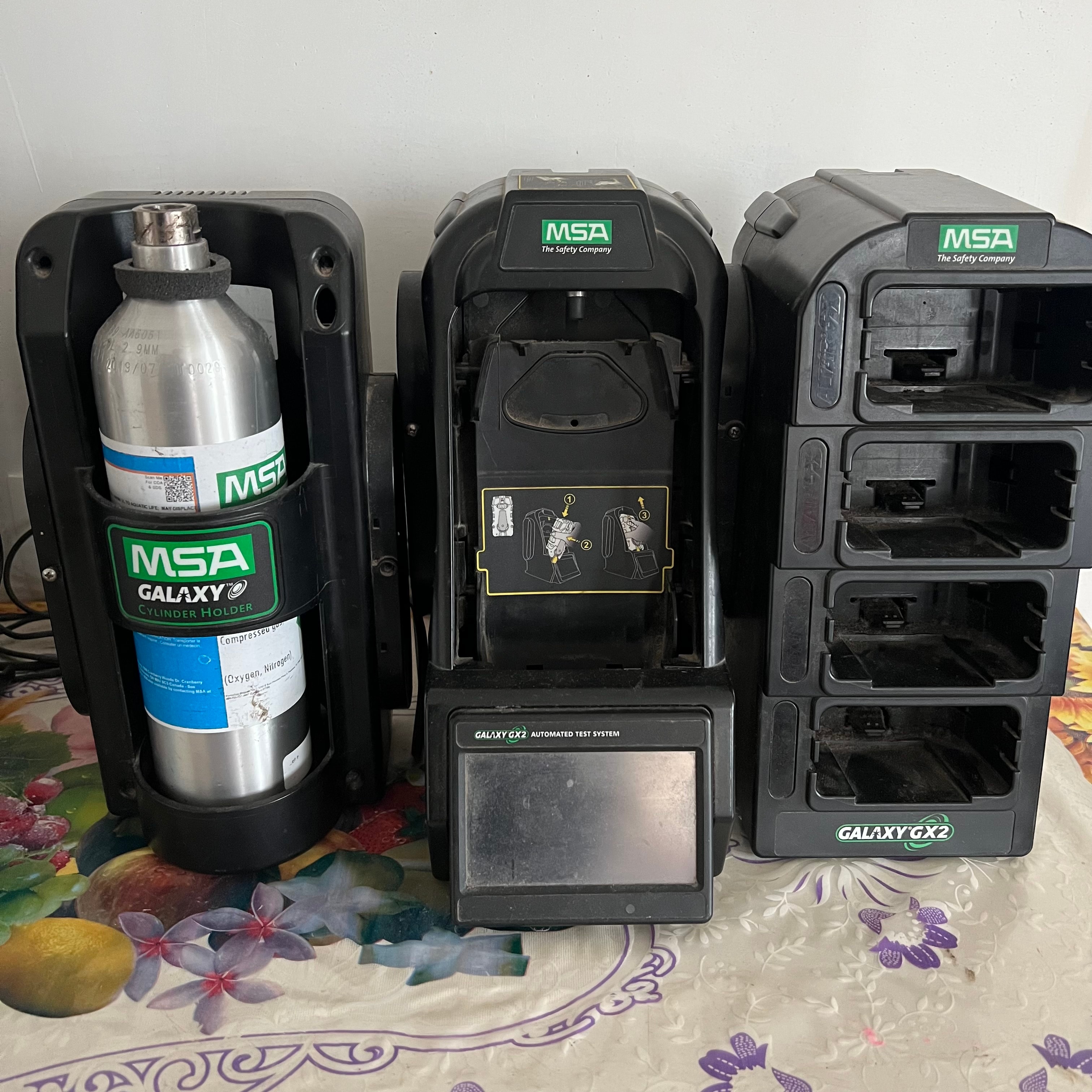 MSA Galaxy gas cylinder testing equipment